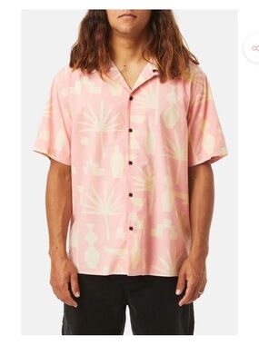 Katin mezcal pink button up sz small